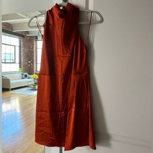 House of Harlow 1960 Satin Halter Mini Dress